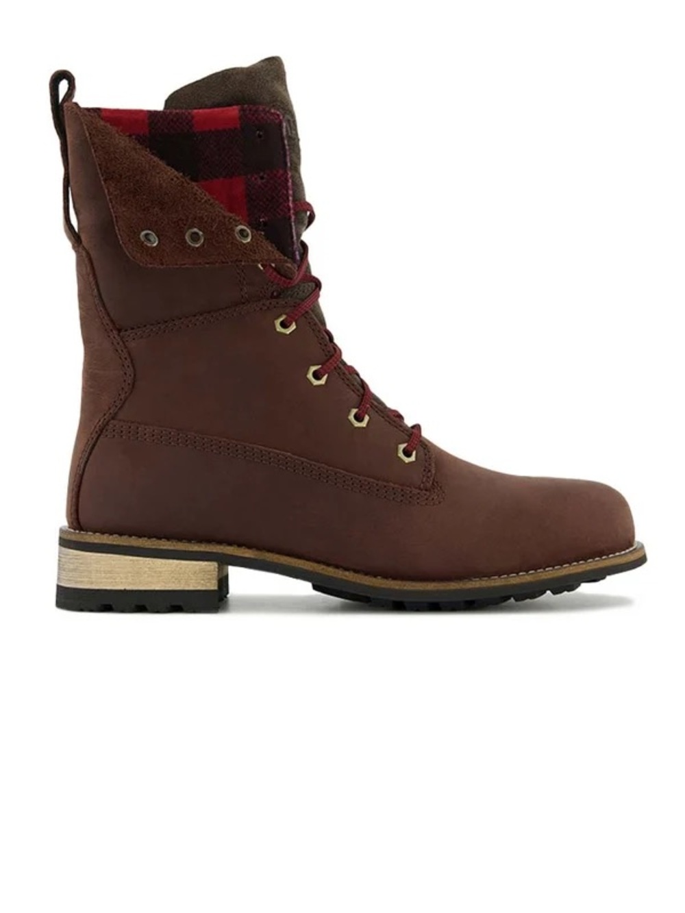 Kodiak Coverdale Leather Plaid Waterproof Boot in Brown